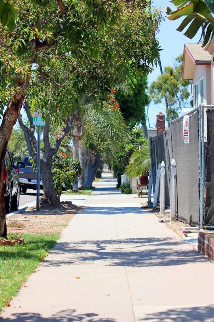 empty sidewalk